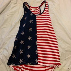 American flag inspired tank top